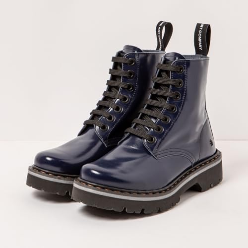 Art Unisex. 111661466003_0B0 Botines De Piel 1166 Marina Marino (45), Plano, Cordones, Casual - 5