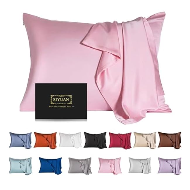 Mulberry Silk Pillowcase for Hair and Skin,Toddler Size Kids Silk Pillow Case with Hidden Zipper,Allergen Proof Dual Sides Soft Breathable Smooth Silk Pillow Cover(Toddler,White)