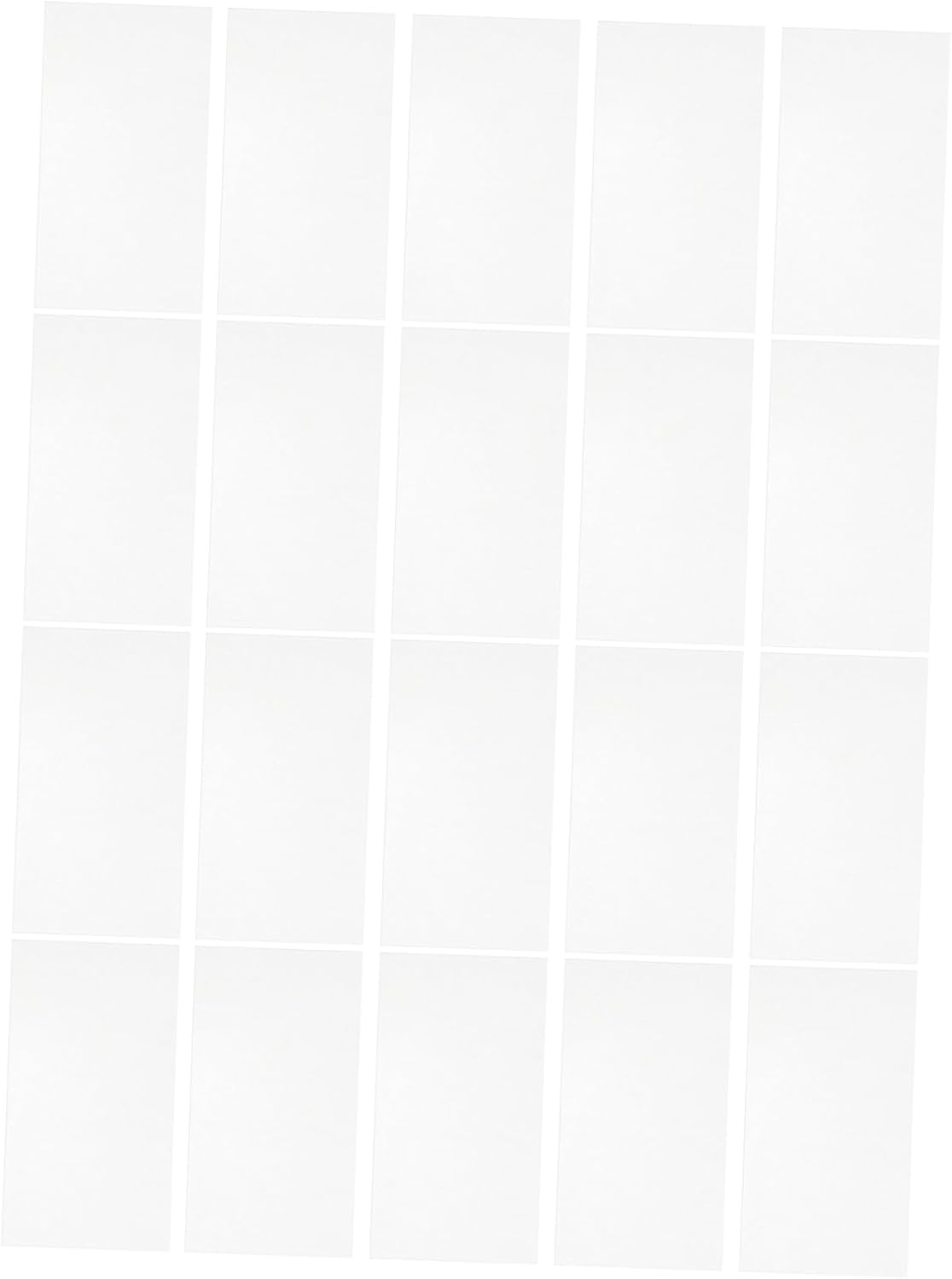 SOLUSTRE 2sets Acrylic Table Signs Wedding Reception Seating Chart Paintable Place Cards for Table Setting 20pcs*2