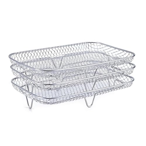 XINGLIDA Estante para Freyers Aire Múltiples Soportes Alimentos Accesorios Tostador Acero Inoxidable Accesorios para Freidoras Aire para Freyers Aire
