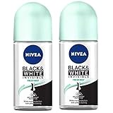 Nivea Invisible Black & White Fresh Anti-Perspirant Roll-On Deodorant -2 Pack