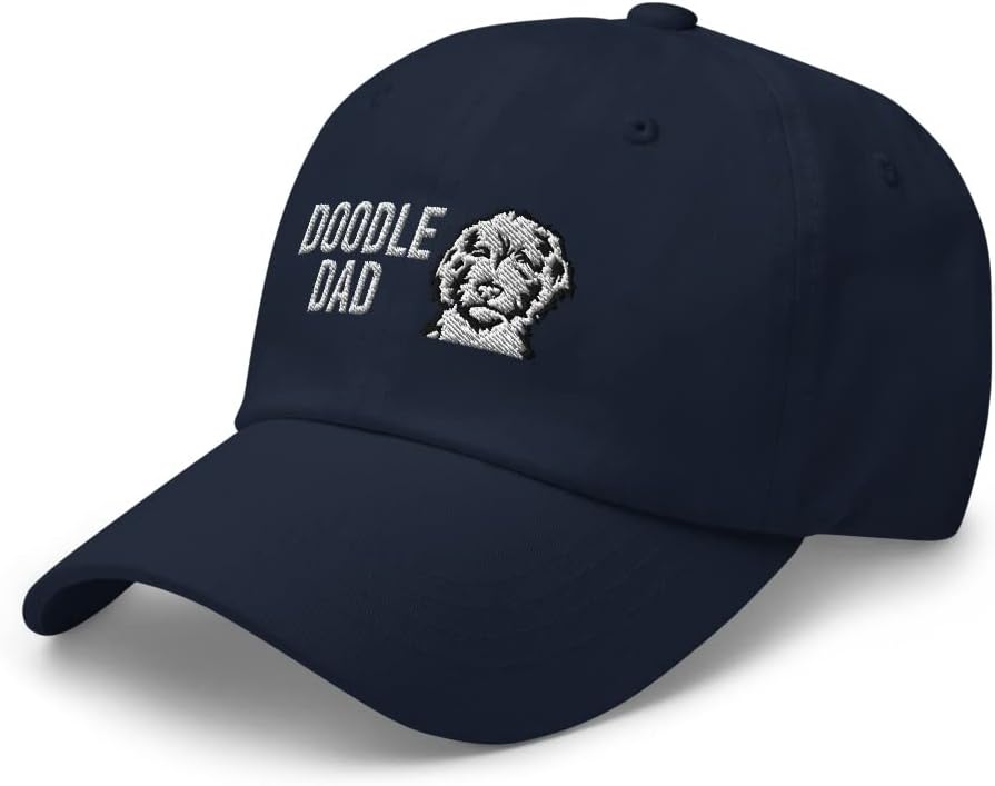 Doodle Dad Embroidered Dad Hat Cap - Doodle & Goldendoodle Hat Gift