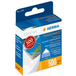 Herma 10 x Fotoecken Transparol Spenderpackung mit 500 Stück