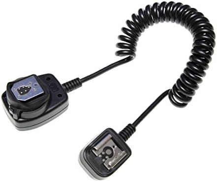 Off Camera Flash Cord to fit Panasonic Lumix Cameras. Coiled Cable.