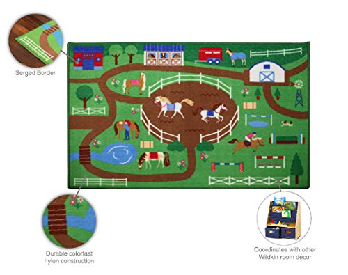 image for Wildkin Kids Educational Play Rug for Boys and Girls, Features Skid-Pr