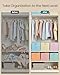 SONGMICS Storage Cubes, Set of 6 Foldable Storage Boxes, 10.2 x 10.2 x 11 Inches, Closet Organizers for Shelf, Rainbow Storage Bins, Colorful Fabric Bins for Bedroom, Living Room URFB226X01