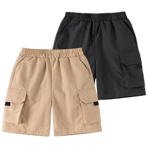 Short cargo enfant garçon pantalon court bermuda lot de 2