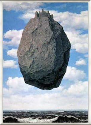 Amazon Co Jp ポスター ルネ マグリット ピレネーの城 Mini 額装品 アルミ製ベーシックフレーム ライトブロンズ ホーム キッチン