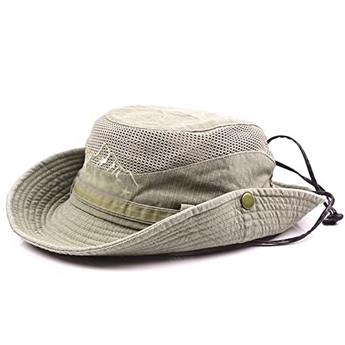 Chapeau de soleil pour femme style bob de marche avec filet d'aération