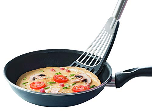 Moha Spala Flexible Spatula/Turner Silicone Tipped Stainless Steel, 12-Inch, Silver #TOP1