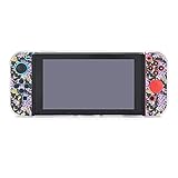 Case for Nintendo Switch Vintage Floral Lilac Five-Pieces Set Protective Cover Case Compatible with Nintendo Switch Game Console