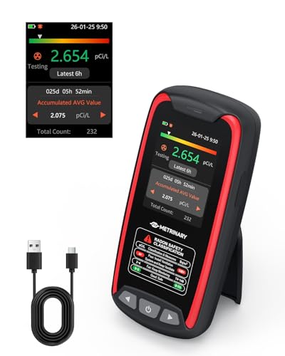 METRINARY Radon Detector for Home Radon Monitor with 6H Quick Result