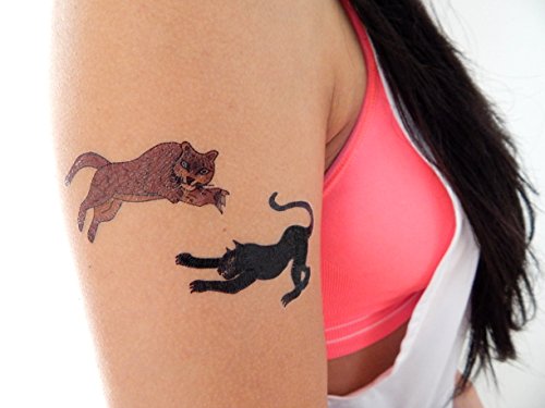 Premium Big Cat Tattoos: Lion, Cheetah, Tiger, Jaguar, Black Panther, Mountain Lion/Cougar #TOP3