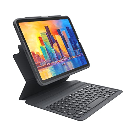 ZAGG Pro Keys Detachable Case and Wireless Keyboard for Apple iPad 11" (A16)/ 10.9 10th GEN, Multi-Device Bluetooth Pairing, Backlit Keyboard, Apple Pencil Holder, 6.6ft Drop Protection, Lightweight by ZAGG - Used condition - US$76.30