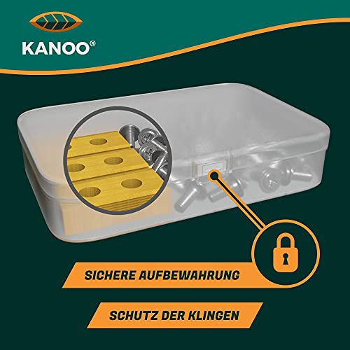 kanoo® Cuchillas para robots cortacésped, 30 cuchillas de repuesto de titanio para el cortacésped Worx Landroid - cuchillas de alta calidad - láminas de recambio para cortacéspedes robóticos - imagen 7