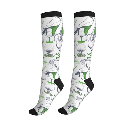 aipoase Golf Compression Knee-High Socks for Men & Women