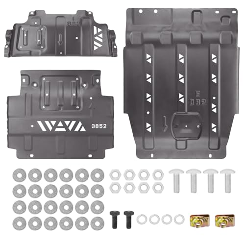 Full Set Steel Skid Plate with Transmission Skid Plate, Heavy-Duty