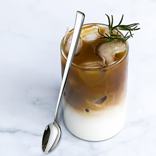 Hissf Iced Tea Spoons, Mixing Spoons,18/10 Stainless Steel Stirring Spoons, Set Of 6 Pieces-7.9 Inch thumb #6