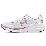 Under Armour Women's Charged Assert 9, White (113)/Mauve Pink, 8.5 M US