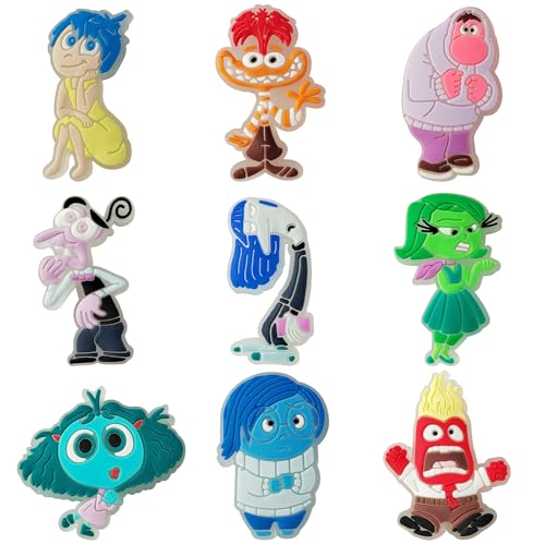 PQKL-party Schuhanstecker Schuh Charms 9pcs Leuchtendes Anstecker Kinder Schuhanstecker Charms für Shoe Zubehör Schuh Charm für Kinder und Erwachsene DIY zubehör