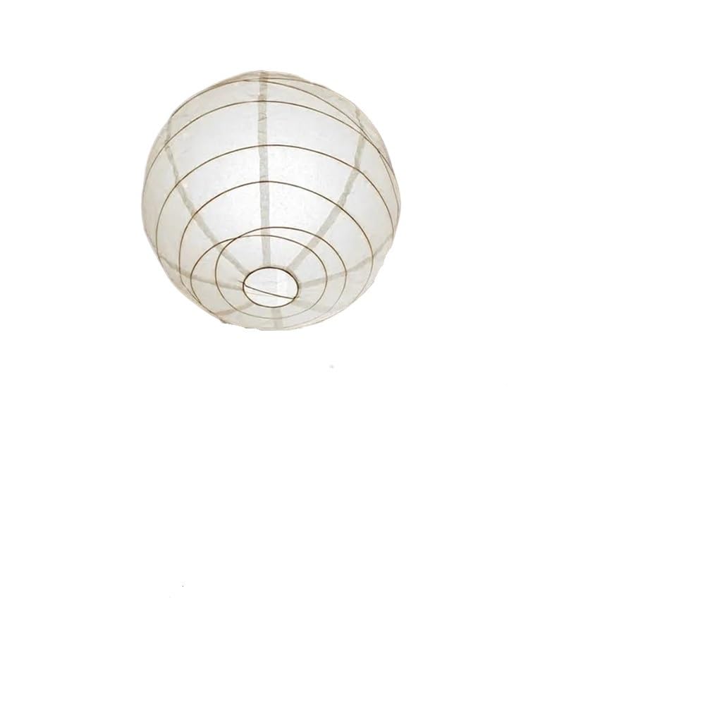 Warm White LED Lantern Lights Paper Ball Lampions for Wedding Party Decoration(White,8inch)