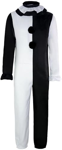 Disfraz de payaso artístico para adultos, disfraz de payaso asesino, conjunto completo de Halloween