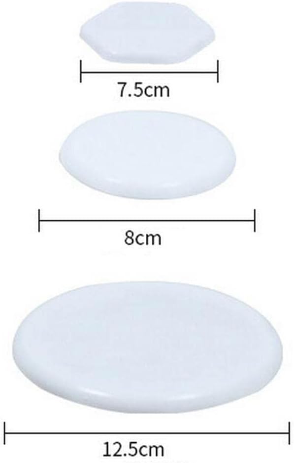 THE STYLE SUTRA® Heavy Duty Reusable Furniture Sliders Carpet Moving Pads White Round 8cm | 8 Pieces Poly Furniture Sliders