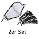 2er Set waschbare Mundmasken - Verstellbare Schlaufen - für Freizeit Sport Training Mundschutz Staub Pollen Gesichtsmaske Fashion Maske Gesichtsschutz Sportmaske (Camouflage-Grün)