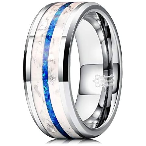 Three Keys Jewelry Luminous Tungsten Wedding Band Cover