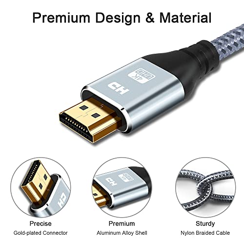 Cheges CGVB01 Hdmi Cable 4K 6 Foot, 4K 60Hz High Speed 18 Gbps Hdmi 2.0 Cable,Hdr, Hdcp 2.2/1.4, 3D, 2160P,1080P 28Awg Hdmi Cord For Uhd Samsung Tv,Monitor thumb #4