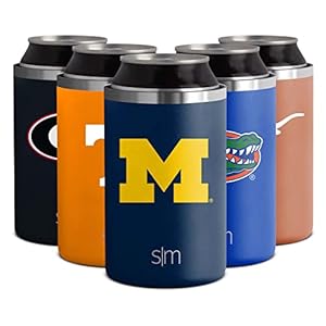 Simple Modern Officially Licensed Collegiate Michigan Wolverines Gifts for Men, Women, Dads, Fathers Day, Graduation | Insulated Ranger Can Cooler for Standard 12oz Cans – Beer and Seltzer