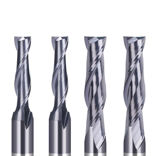 Fraise à queue 1/4 carbure anti-vibration pour découpe CNC bois propre