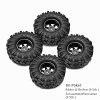 INJORA 1.9 Schlamm Reifen Offset -8.9mm Beadlock Felge für SCX10 TRX4 – Ansicht 5