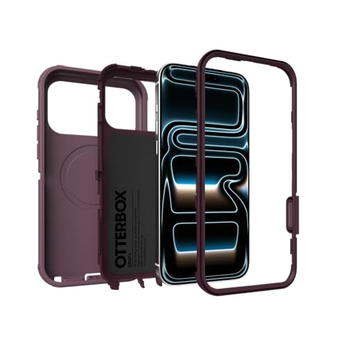 Image of OtterBox iPhone 17 Pro Max Defender Pro Series Case - Purple Mystery - Tough, Rugged & Durable iPhone Case, Snaps on MagSafe