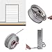 304 Stainless Steel Safety Wire Garage Door Cable 8.6FT for 7 Foot high Garage Door with Torsion Spring Garage Door Opener Extension Torsion Steel Cable 2 Pack
