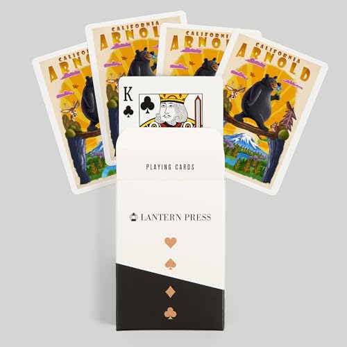 Lantern Press Arnold, California, Baraja Póker 52 Cartas miniatura 6