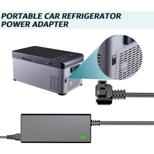 Image of AC Power Adapter 110-240V for Car Refrigerator Auto Portable Fridge Freezer | Replacement Power Cord Compatible with Alpicool, Bodega, Euhomy, BougeRV, ARB, ICECO, Setpower, JoyTutus Cooler