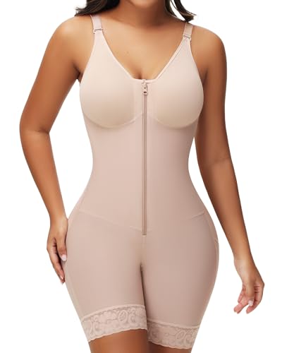 M MYODRESS Fajas Colombianas Moldeadoras Full Body Shaper Post Surgery Stage 2/3 Tummy Control Compression Garment
