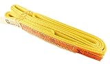 DD Sling. Varias Longitudes en la Lista. (hecha en Estados Unidos), 1 capa Levantamiento de 'x 'Nylon Web sling. libras Vertical, libras Gargantilla, cesta de libras de capacidad de carga, Eye & Eye, Heavy Duty (900 Webbing)