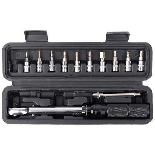 Torque Wrench 2-24Nm TL259 | 1/4" Drive Hex Bits & Torx Keys Set
