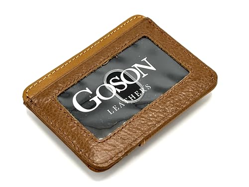 Goson Leather Money Clip Wallet for Men, Front Pocket Wallet, Credit Card Holder, Slim Minimalist Wallet4