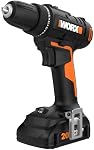 Worx 20V Cordless Drill Driver, 84pc Accessory Kit, Variable 2-Speed, 265 in-Lbs Torque, 20+1 Clutch, Lightweight, Compact, 3/8-Inch Keyless Chuck - Battery & Charger Included