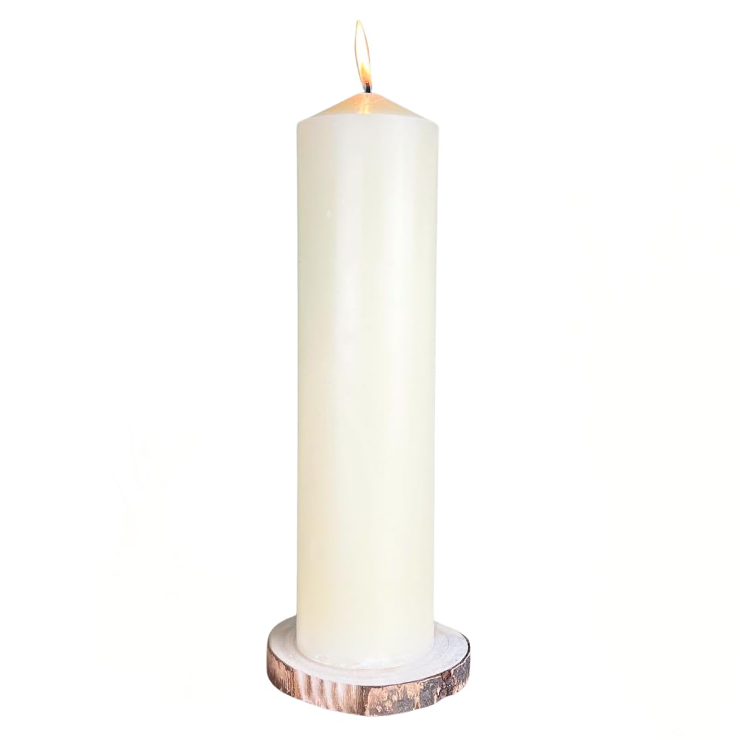 Extra Large 35cm 250 Hour Long Burn Church Pillar Candle ~ Cream Votive Candle