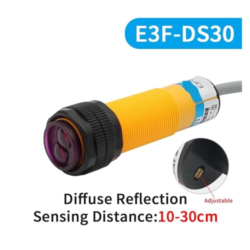 Capteur photoélectrique réglable E3F-DS30 détection diffuse M18