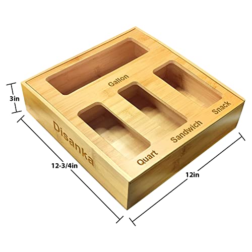 Ziplock Bag Storage Organizer, Slide Top Lids Food Storage Bag Holders, Dispenser For Kitchen Drawer, Baggie & Countertop, Storage Bag Holders For Gallon, Quart, Sandwich, And Snack Bags #TOP3