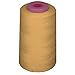 6000 Yards 100 Percent Polyester Cone Serger Thread, Gold - A100