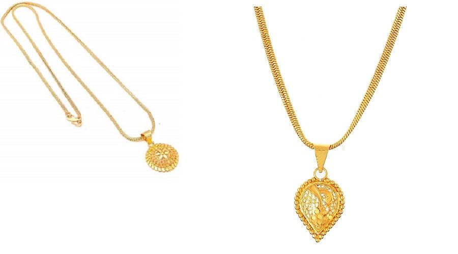 Handicraft Kottage Chain Pandent Gold Plated Casual Necklace Jewellery for Women/Girl (Style10) (B09YH7HXC4) Amazon Price History, Amazon Price Tracker