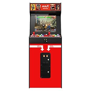 NEOGEO MVSX Arcade and Base with 50 Pre-Loaded SNK Retro Games, 17″ Screen Home Entertainment Arcade