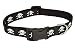 Sassy Dog Wear 3/4" x 13"-20" Reflective Skull Dog Collar, Medium, Black