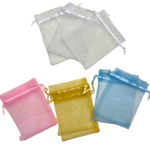 Kit 100 Saquinho Organza 10x15 Branco Saco Lembrancinha Festa Cores Embalagem Embrulho Bijuteria Joi